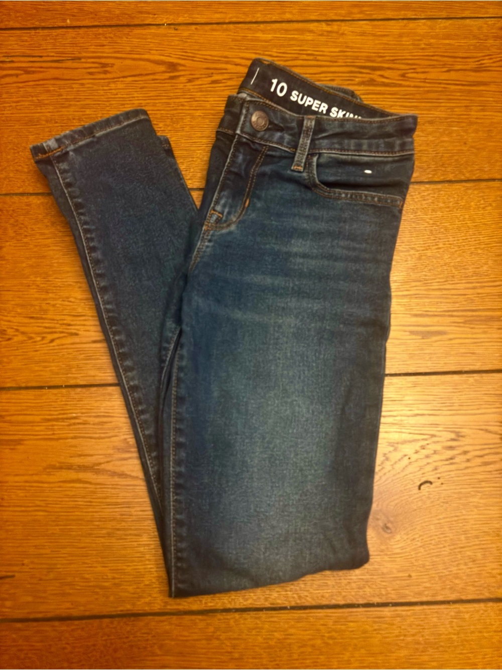 GAP Dark Blue Super Skinny Jeans for Kids
